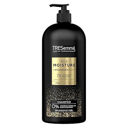 TRESemmé Rich Moisture Hydrating Shampoo with Pump for Dry Hair Formulated With Pro Style Technology 39 fl oz